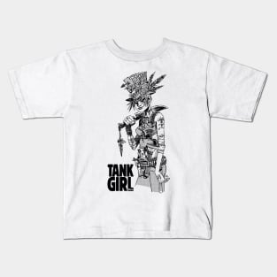 Tank Girl IV (Milk,F*gs,Paper) Monochrome. Kids T-Shirt